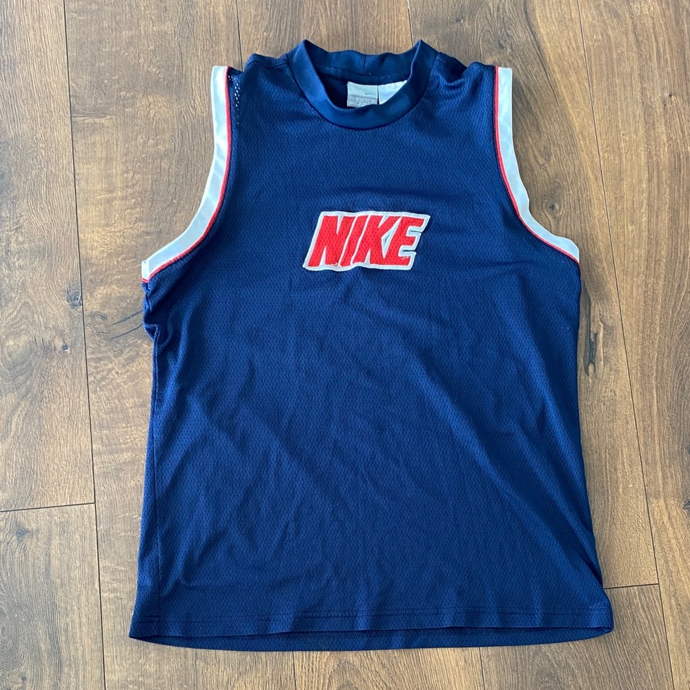 Nike Kids Navy Red Sleeveless Basketball Jersey Size XL 18–20